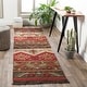 preview thumbnail 18 of 21, Louise Handmade Southwestern Wool Flatweave Area Rug