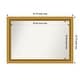 preview thumbnail 66 of 143, Townhouse Gold Framed Non-Beveled Custom Wall Mirror, Bathroom Vanity Mirror Outer Size: 33.75 x 23.75
