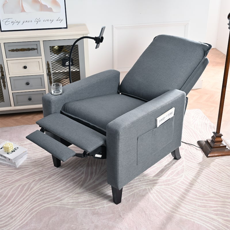Adjustable Recliner Sofa for Adults with Mobile Phone Holder and Cup Holder