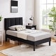 preview thumbnail 12 of 70, Kids Bed Frame, Height Adjustable Upholstered Bed, Twin Size Bed Set of 2