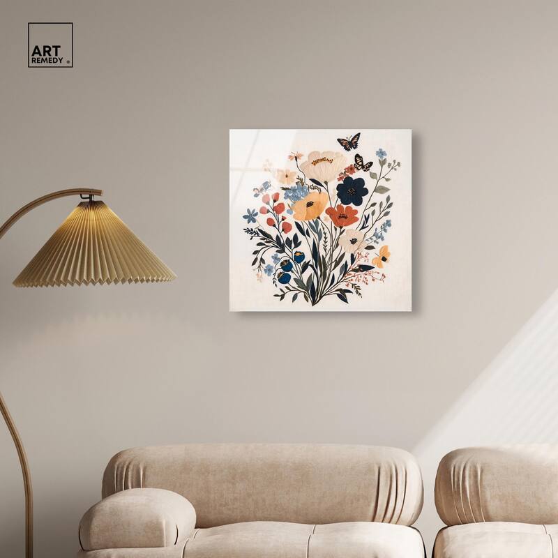Garden of Threads I Acrylic by Art Remedy, Ready to Hang
