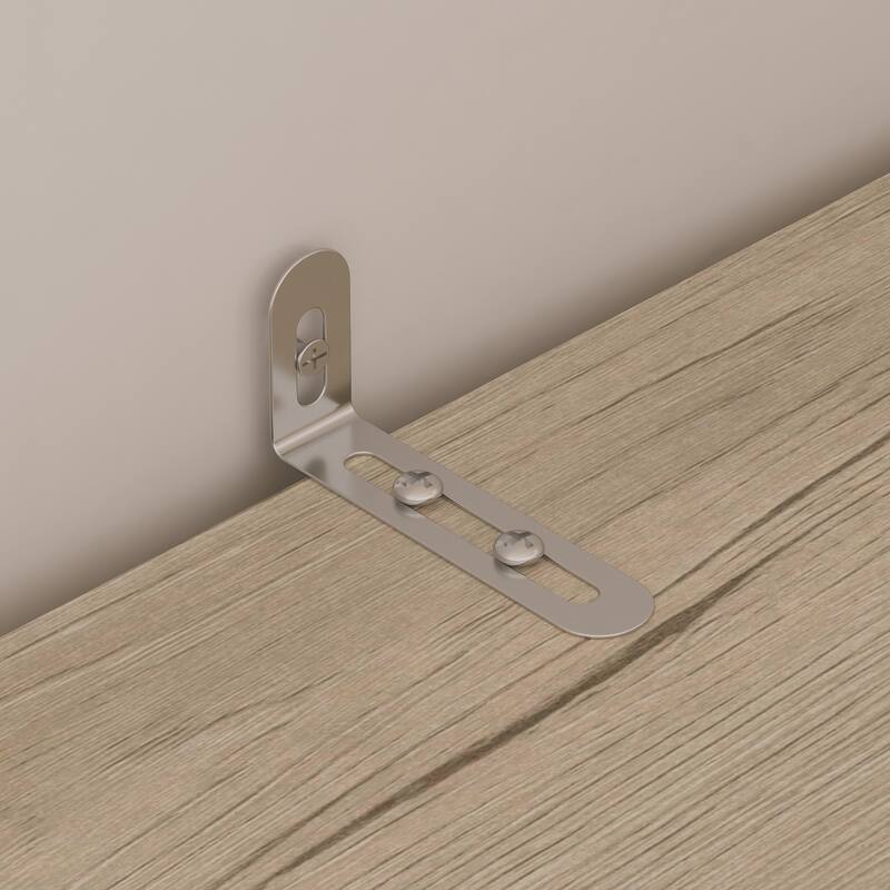 Bookcase Cabinet with Glass Doors and Drawers Multi-Purpose Storage Display Hutch for Living Room or Dining Room