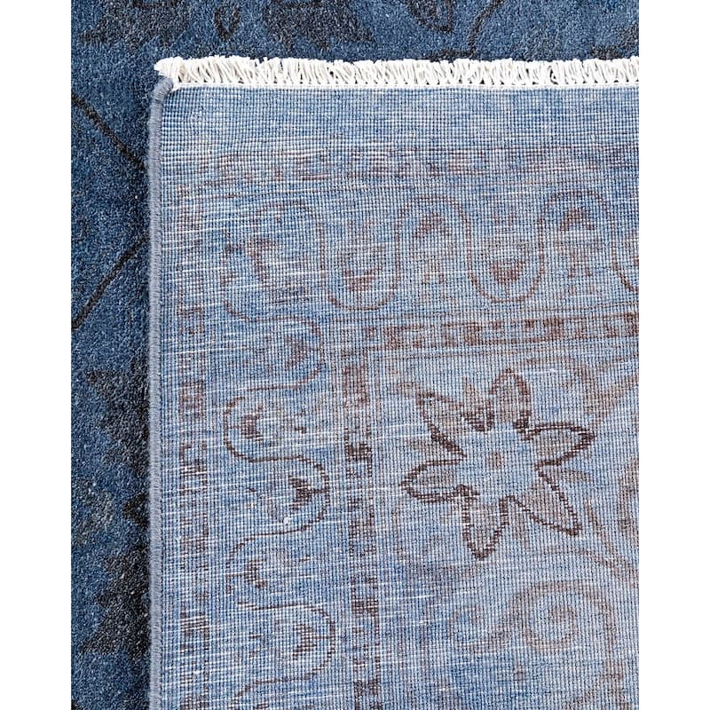 Fine Vibrance, One-of-a-Kind Hand-Knotted Area Rug - Gray, 6' 2" x 8' 10" - 6' 2" x 8' 10"