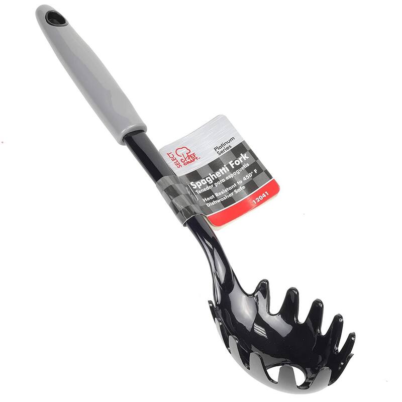Chef Craft 12.5" Select Heat Resistant Nylon Serving Spaghetti / Pasta Fork