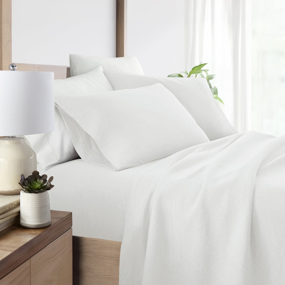 Ultra Soft 4 Piece Cotton Jersey Knit Sheet Set