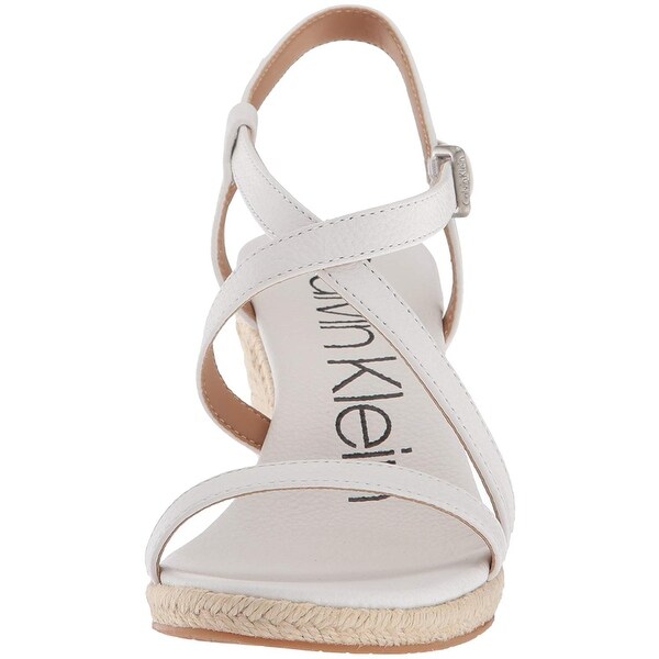 calvin klein women's bellemine espadrille wedge sandal