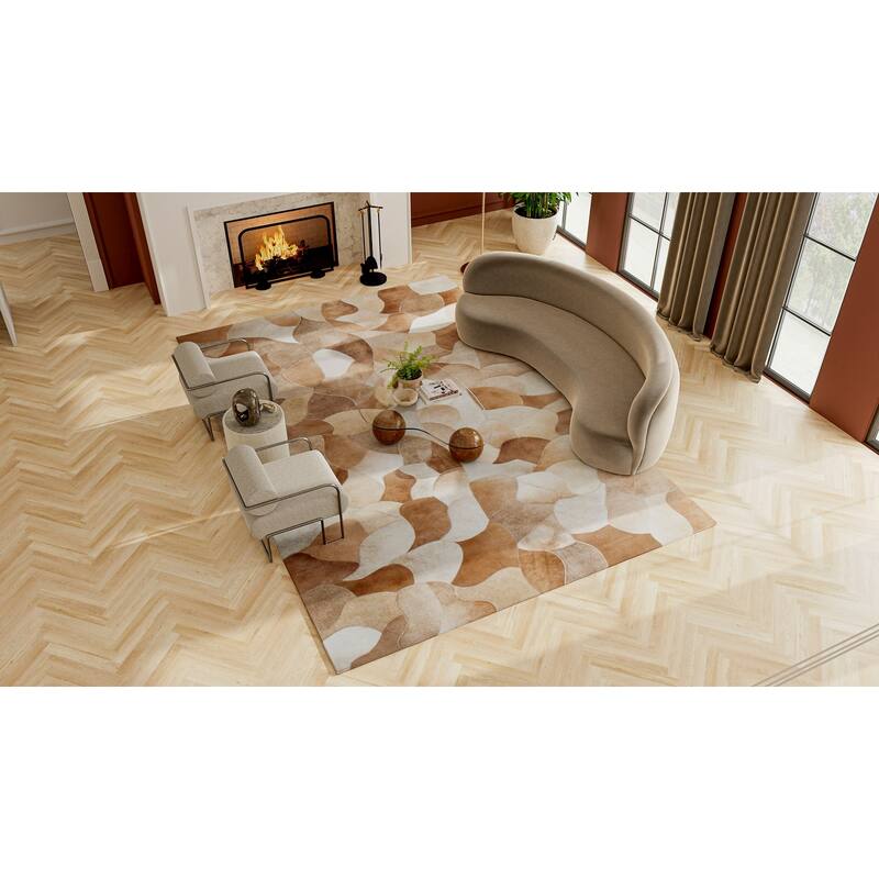 Bashian Grayson Camel Contemporary Area Rug