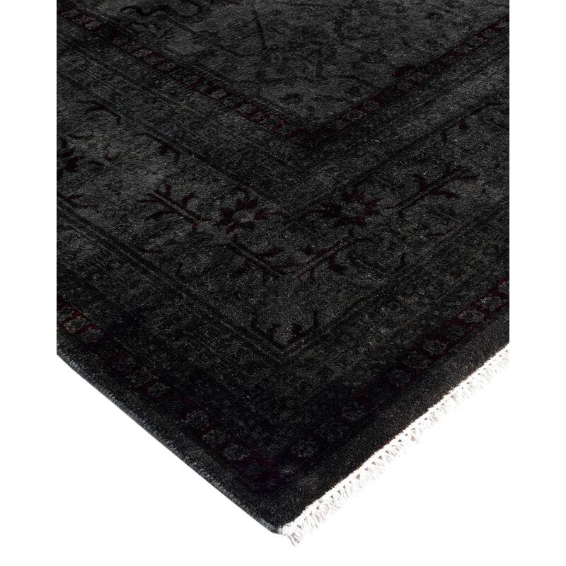 Contemporary Overdyed Wool Hand Knotted Area Rug - 5' 2" x 7' 10"