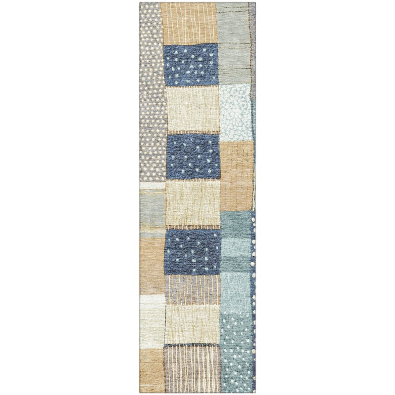 Premium Washable Super Soft Modern Patchwork Mayfield Rug