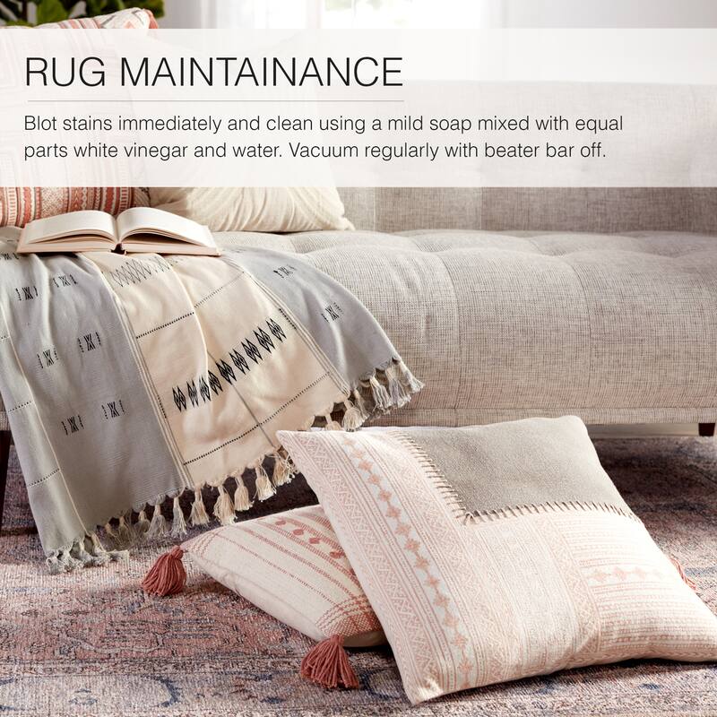 Kadin Machine Washable Medallion Area Rug