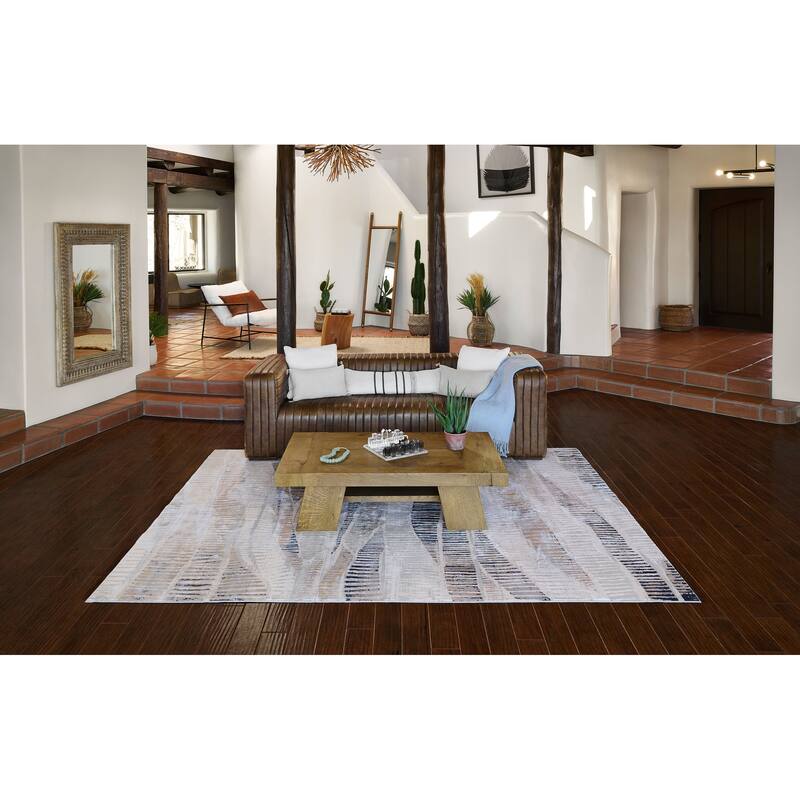 ECARPETGALLERY Machine Woven Briar Grey Area Rug