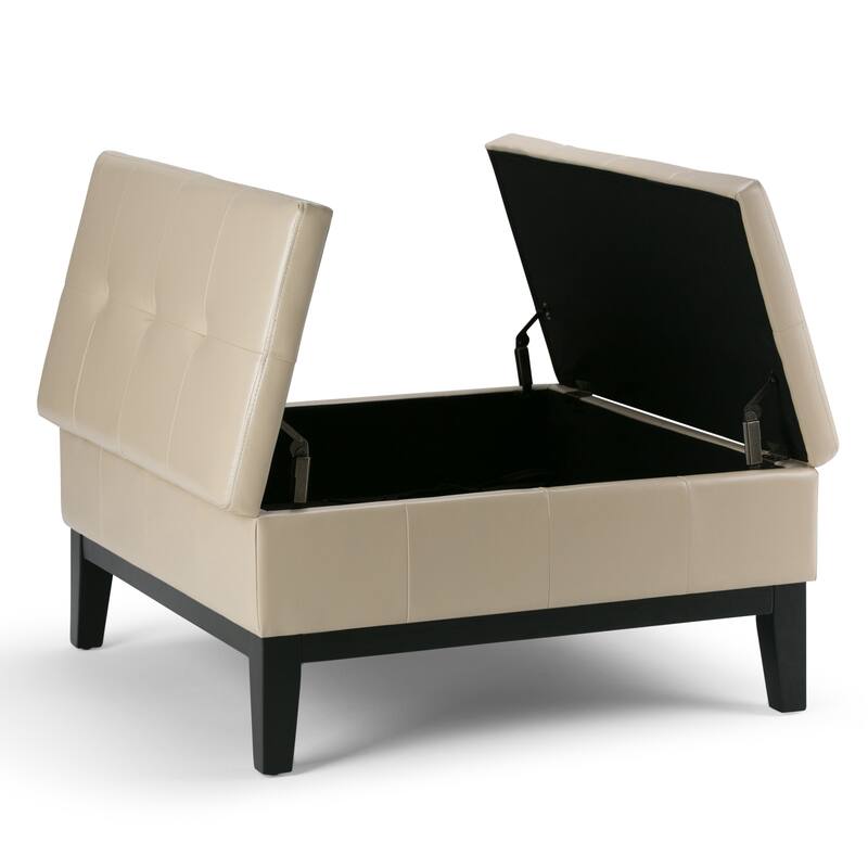 WYNDENHALL Lancaster 36-in. Wide Contemporary Square Table Ottoman