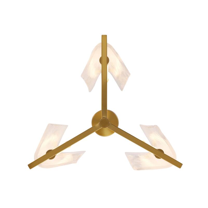 Varaluz Mingle 3-Light Pendant - Satin Brass