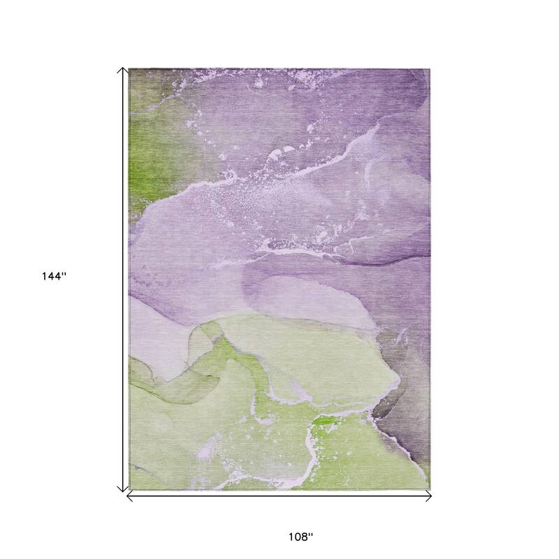 Almisi Contemporary Abstract Weather Resistant Blended Style Outdoor Rug
