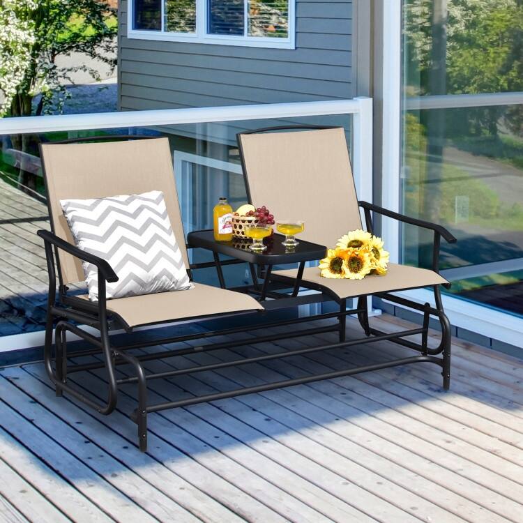Comfortable 2-Person Loveseat for Patio and Garden - 57" x 28" x 38" (L x W x H)
