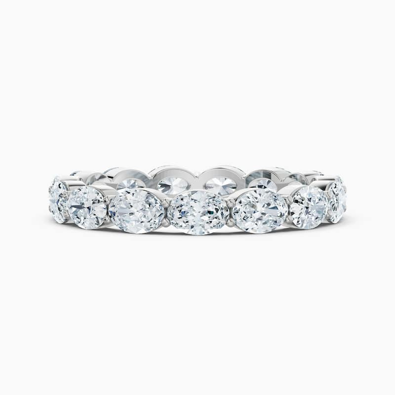 Auriya 14k Gold Oval East-West Lab Grown Diamond Eternity Band 1.80 - 7.50 ct. tw. (F-G, VS) - 2.25 ct. wt. - 4 - White