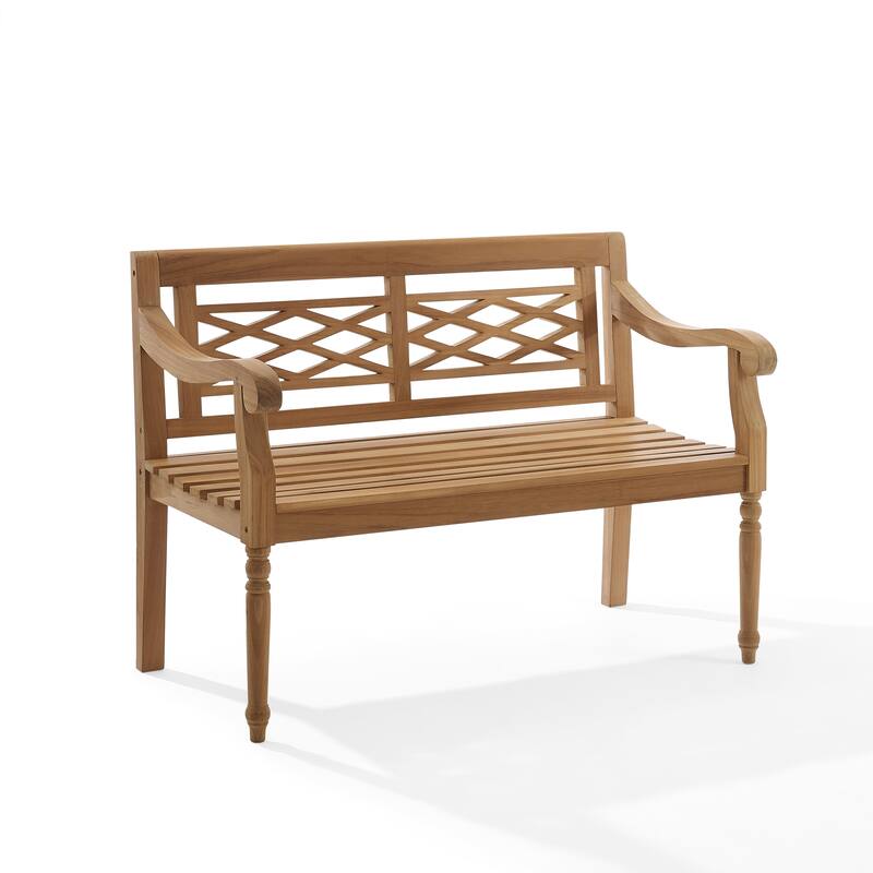 Crosley Olivier Indoor/Outdoor Teak Bench - 24"x47.25"x34.25"