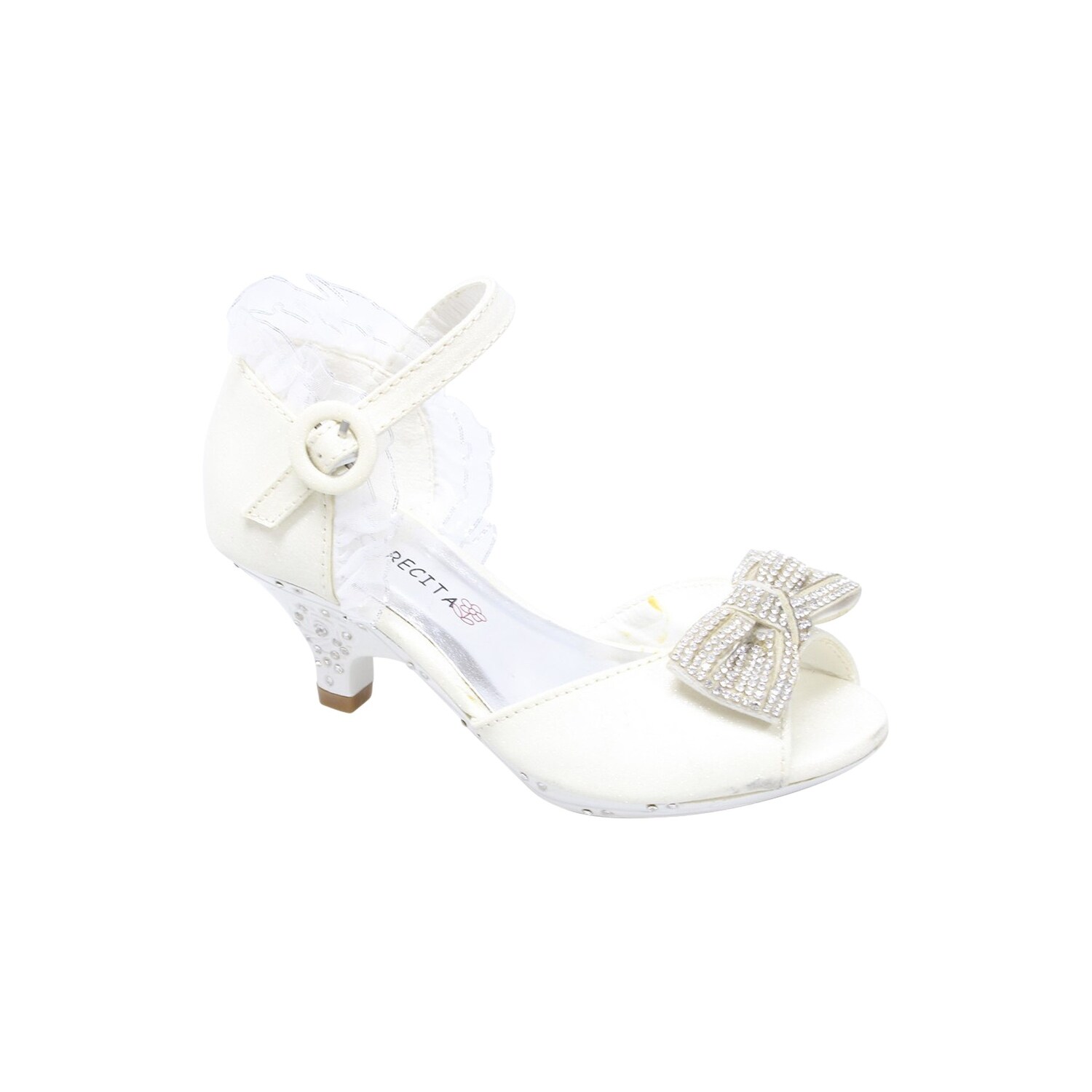 girls white dress sandals