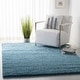 preview thumbnail 34 of 170, SAFAVIEH California Shag Izat 2-inch Thick Area Rug 3' x 5' - Turquoise