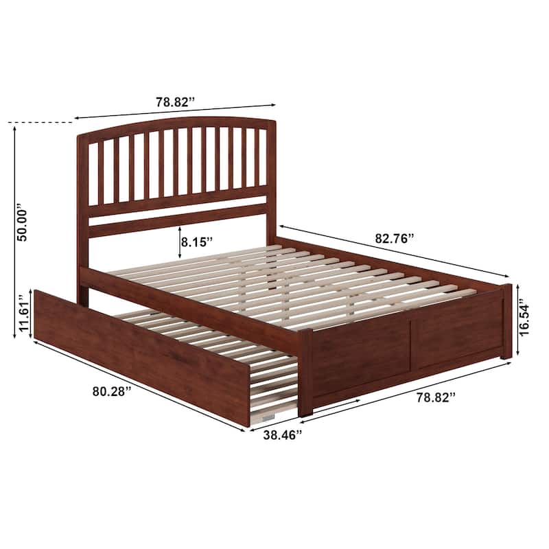 Richmond King Platform Bed with Twin XL Trundle