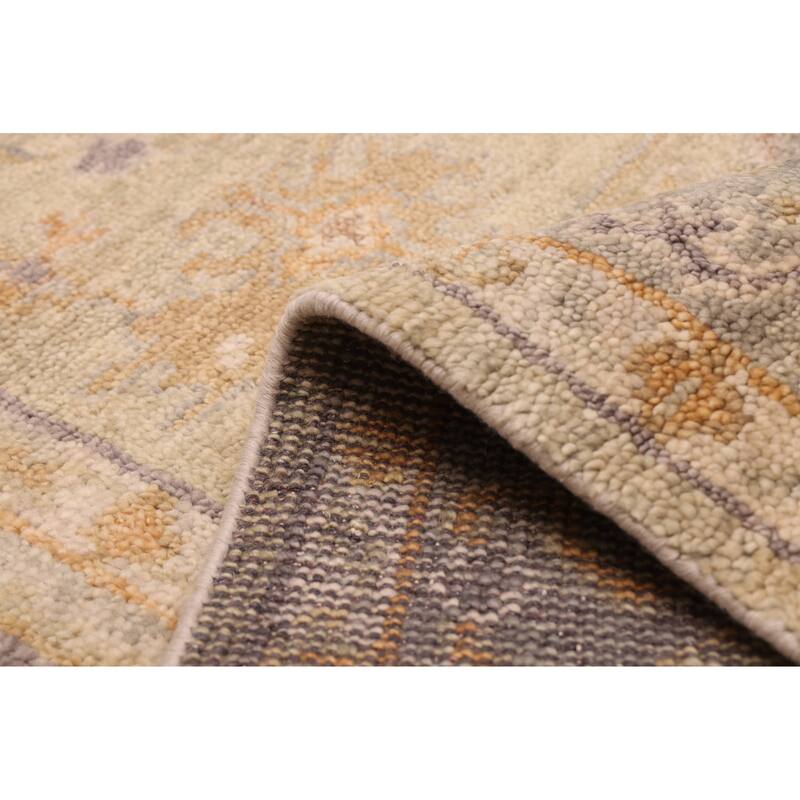 ECARPETGALLERY Hand-knotted Jules Serapi Light Olive Green Wool Rug - 7'11 x 9'11