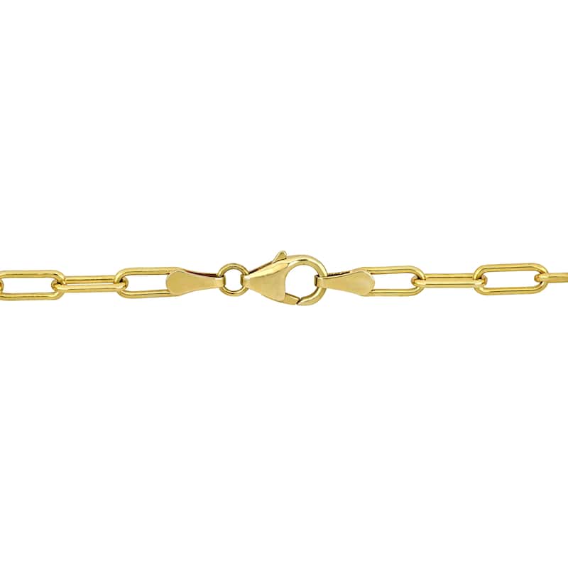 Miadora 12-14mm Cultured Freshwater Coin Pearl Station Chain Necklace in Yellow Silver - 34 in x 13 mm x 7 mm