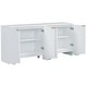 preview thumbnail 37 of 44, Hidden Shoe Cabinet Multi-Function Shoe Cabinet Vintage Shoe Cabinet with Adjustable Shelving and 4 Doors for Living Room