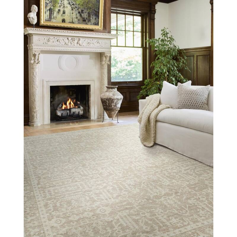 Nabela Noor Home x Livabliss Athiyo Traditional Area Rug - 5'3" x 7' - Oatmeal
