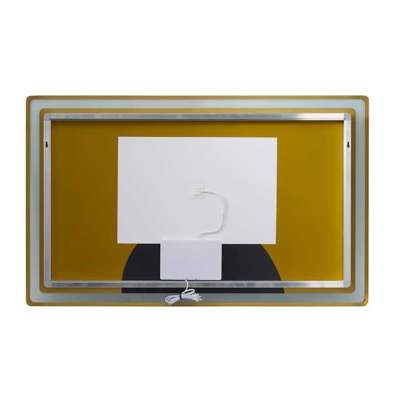 Clear Glass Modern Rectangle LED Mirror - MULTIPLE SIZES