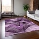 preview thumbnail 10 of 118, Machine Washable Indoor/ Outdoor Modern Chantille Rug Purple - 10' x 14'
