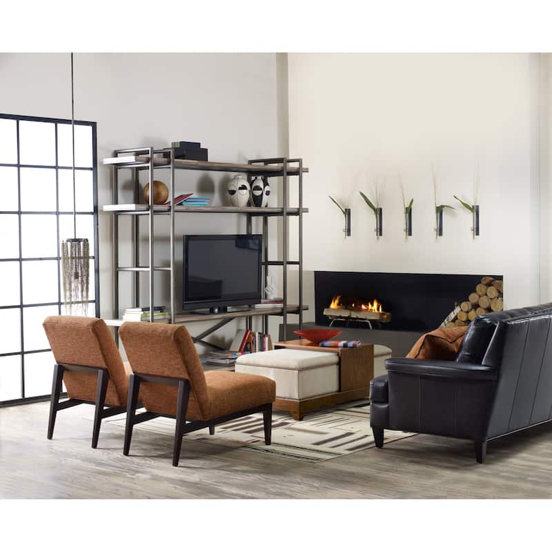 Hooker Furniture 94" Wide Scandinavian Industrial Etagere Shelving