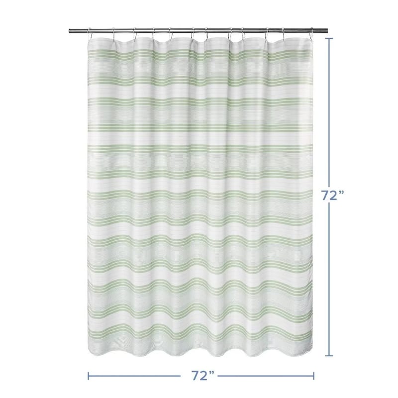 Beach Stripe Water Repellent Shower Curtain
