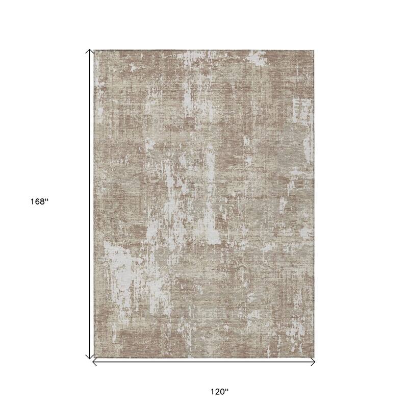 HomeRoots Abstract Transitional Rectangle Outdoor Rug