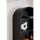 preview thumbnail 5 of 9, Aurelle Home Arched Bookshelf Display Cabinet