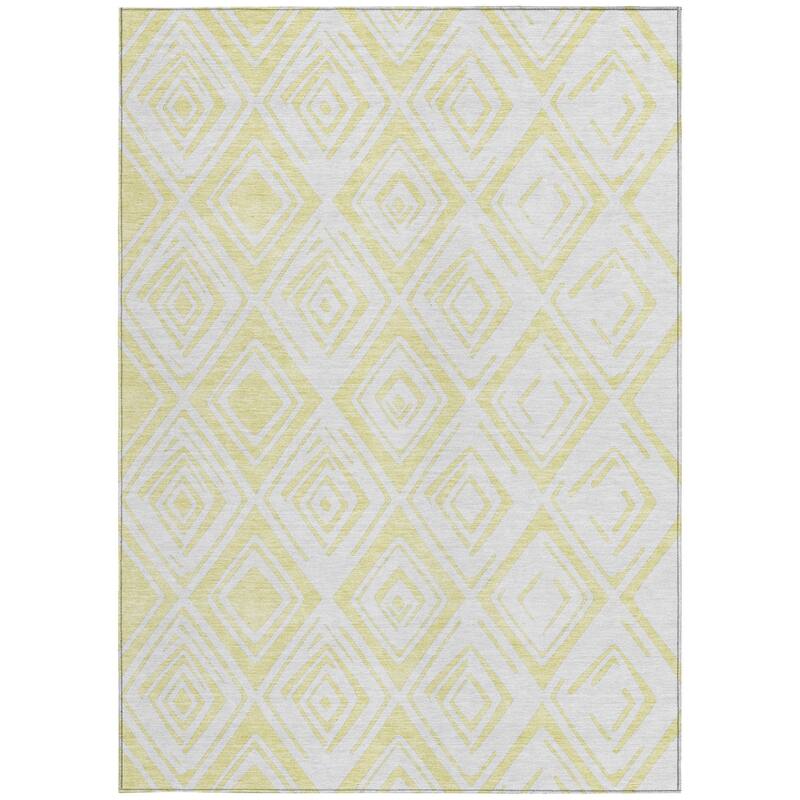 HomeRoots Geometric Transitional Rectangle Outdoor Rug