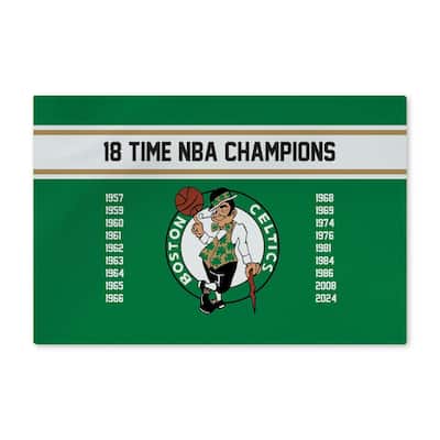 NBA Boston Celtics 2024 NBAMC 18 Banners Washable Rug - 20" x 32"