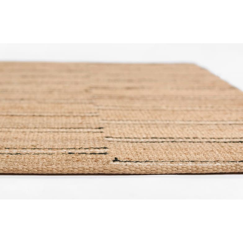 Erin Gates by Momeni Crescent Broken Stripe Natural Hand Woven Jute Area Rug