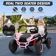 preview thumbnail 6 of 23, 24V Ride On Car Utv 2 Seater, Off-Road Kids Electric Vehicles with Metal Frame Pink