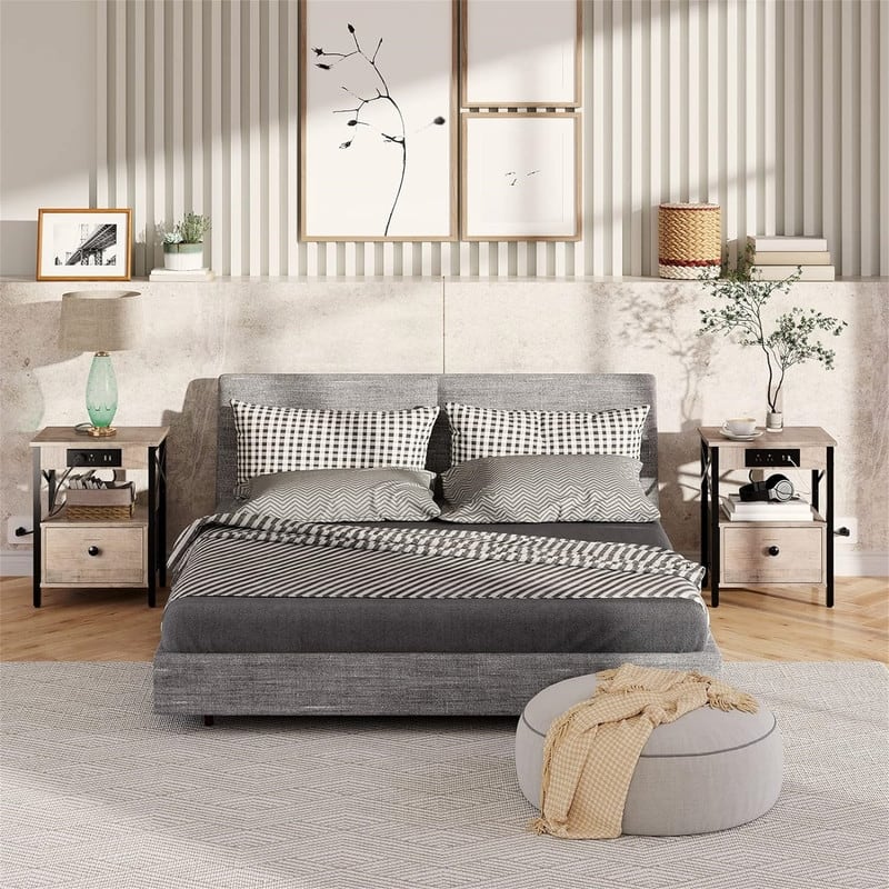 Nightstand with Charging Station