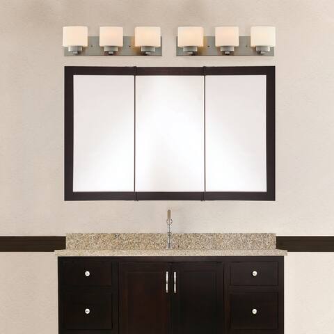 Design House Ventura 48 inches W x 6 inches D x 30 inches H Bathroom Medicine Cabinet Mirror, Espresso
