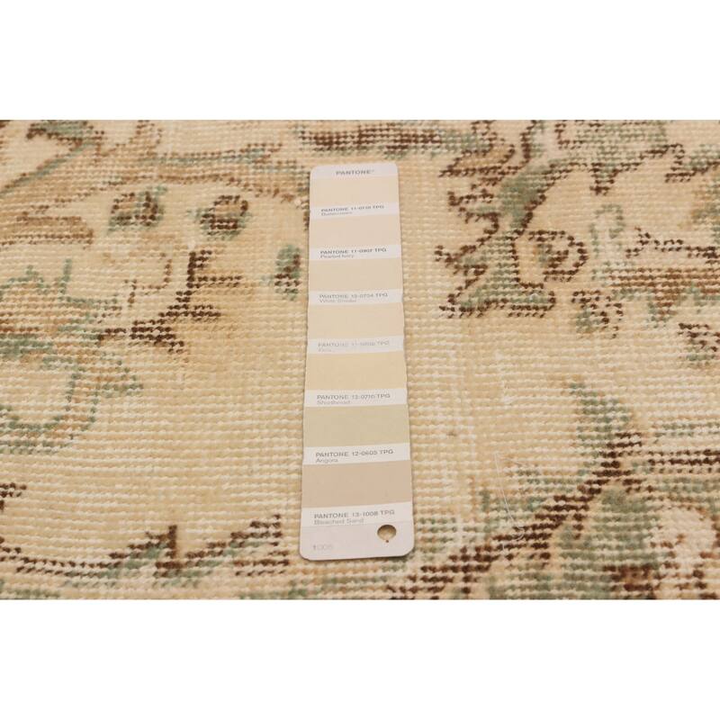 ECARPETGALLERY Hand-knotted Antalya Vintage Cream Wool Rug - 5'9 x 9'4