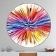 preview thumbnail 8 of 7, Designart 'Color Explosion' Oversized Modern Wall CLock