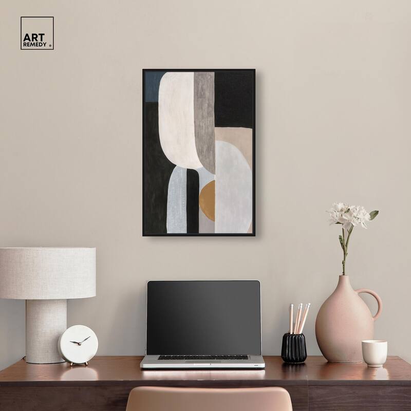 Interlocking Segments II Canvas by Art Remedy