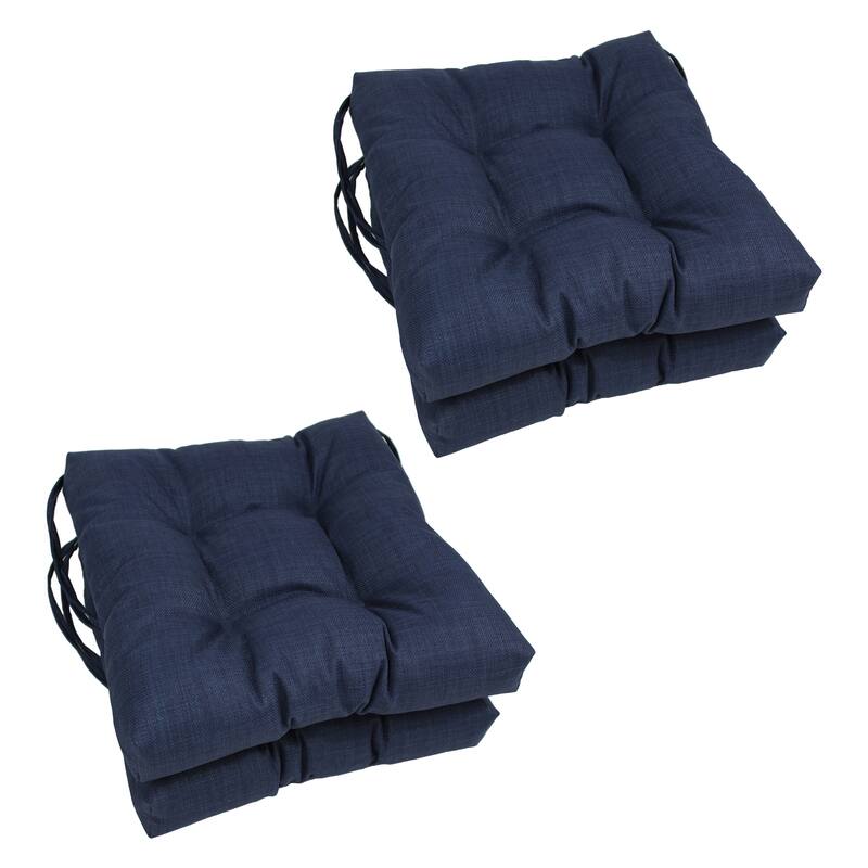 16-inch Square Indoor/Outdoor Chair Cushions (Set of 4) - 16 x 16 - Azul