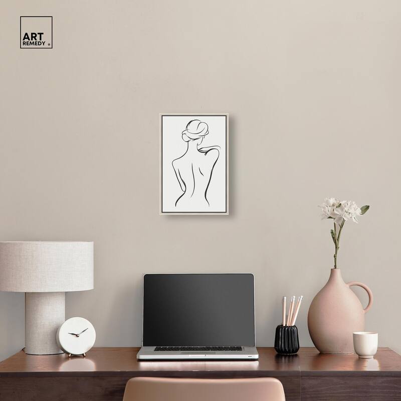 Woman in Contour III Canvas by Art Remedy