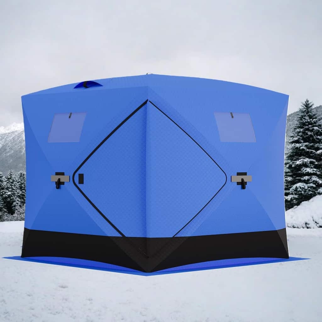 Pop-Up Ice Fishing Tent For 4 To 6 People - N/A
