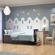preview thumbnail 17 of 34, Costway Twin Captain's Bed Bunk Bed Alternative w/ Trundle & Drawers