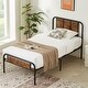 preview thumbnail 24 of 24, VECELO Platform Kids Bed Frame with Wood Headboard,Twin Size Bed Set of 2