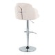 preview thumbnail 29 of 53, Porch & Den Dahlia Adjustable Bar Stool with Rounded T Footrest (Set of 2)