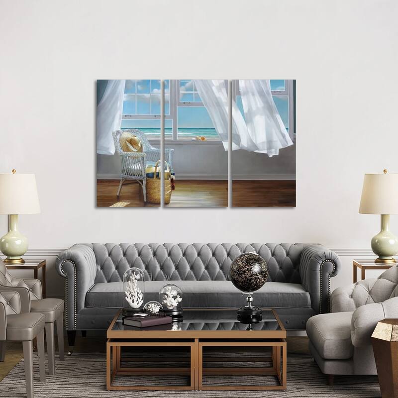 iCanvas "Sense Memory" by Karen Hollingsworth 3-Piece Canvas Wall Art Set - 40x60x1.5